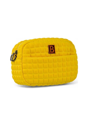 Bilik Deri Scuba Hardal Kadın Çapraz Askılı Çanta Ball Hardal