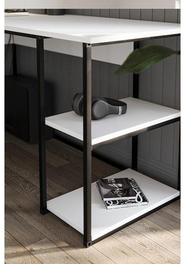 Bofigo Çalışma Masası Ofis Masası Köşe Masa Bilgisayar Masası Odin Beyaz Bofigo Çalışma Masası Ofis Masası Köşe Masa Bilgisayar Masası Odin Beyaz