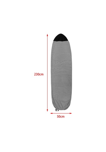 Suntek Snowboard Için Sörf Tahtası Çorap Örtüsü 230cmx50cm-siyah 230cmx50cm Siyah