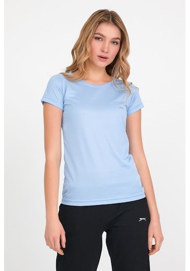 Slazenger Kadın Tişört Relax Kadın T-Shirt A.Mavi