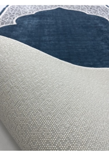 Seccade Kaymaz Yıkanabilir Battalboy Turkuaz Dijital Baskı 80x125