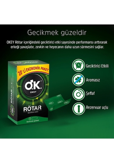 Okey Rötar Prezervatif 60'lı