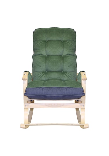 Mobildeco Sultan Lüx Yesıl Füme Ahşap Çift Renklı/cepli Sallanan Ceviz