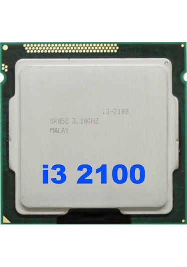 Core I3 2100 Cpu Lga1155 İşlemci 3mb B75 Madencilik Anakartı İçin