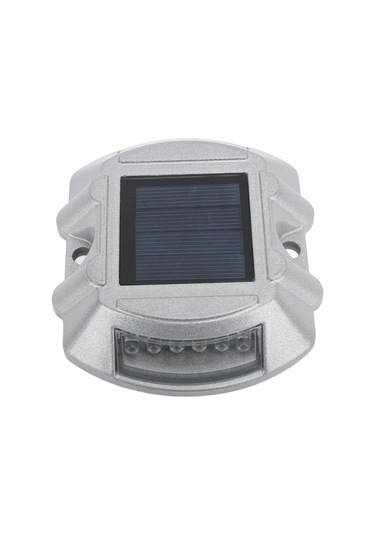 Yaozixa Alüminyum Gövde Güneş Enerjili Yol Tırnak Lambası - Ip68 Su Geçirmez, 12 Led Işık, Otomatik Açma/kapama, 10 Ton Basınç Dayanımı