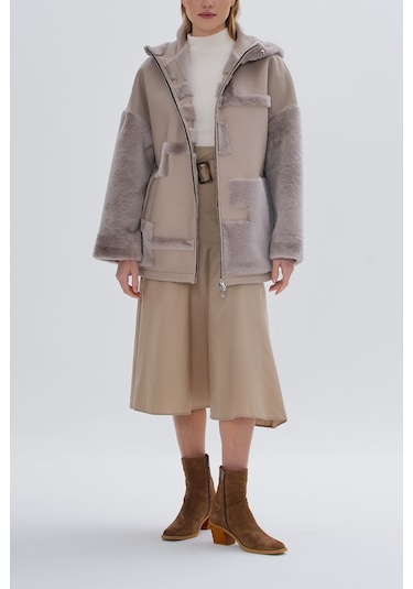 Valmenti Kadın Kürk Vizon Mont 616 6472 Bn Kurk Sk24/25 Vızon Vizon