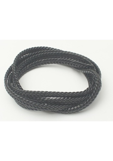 3x10-4x10 Mm Yassı Örgülü Suni Deri Kordon 5 Metre 3 Mm / Siyah