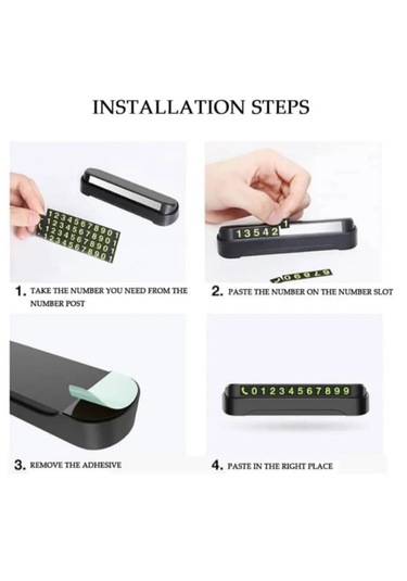 Fosforlu Lüks Araç Numaratörü Araç Telefon Numarası Numaratörü