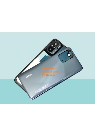 Xiaomi Redmi Note 10s 4g Uyumlu Full Kasa Arka Kapak Batarya Kapağı - Siyah Çok Renkli
