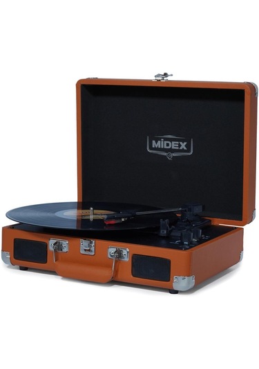 Midex MTX-101OR 3 Devir Nostaljik Retro Pikap Plak Çalar + İğne