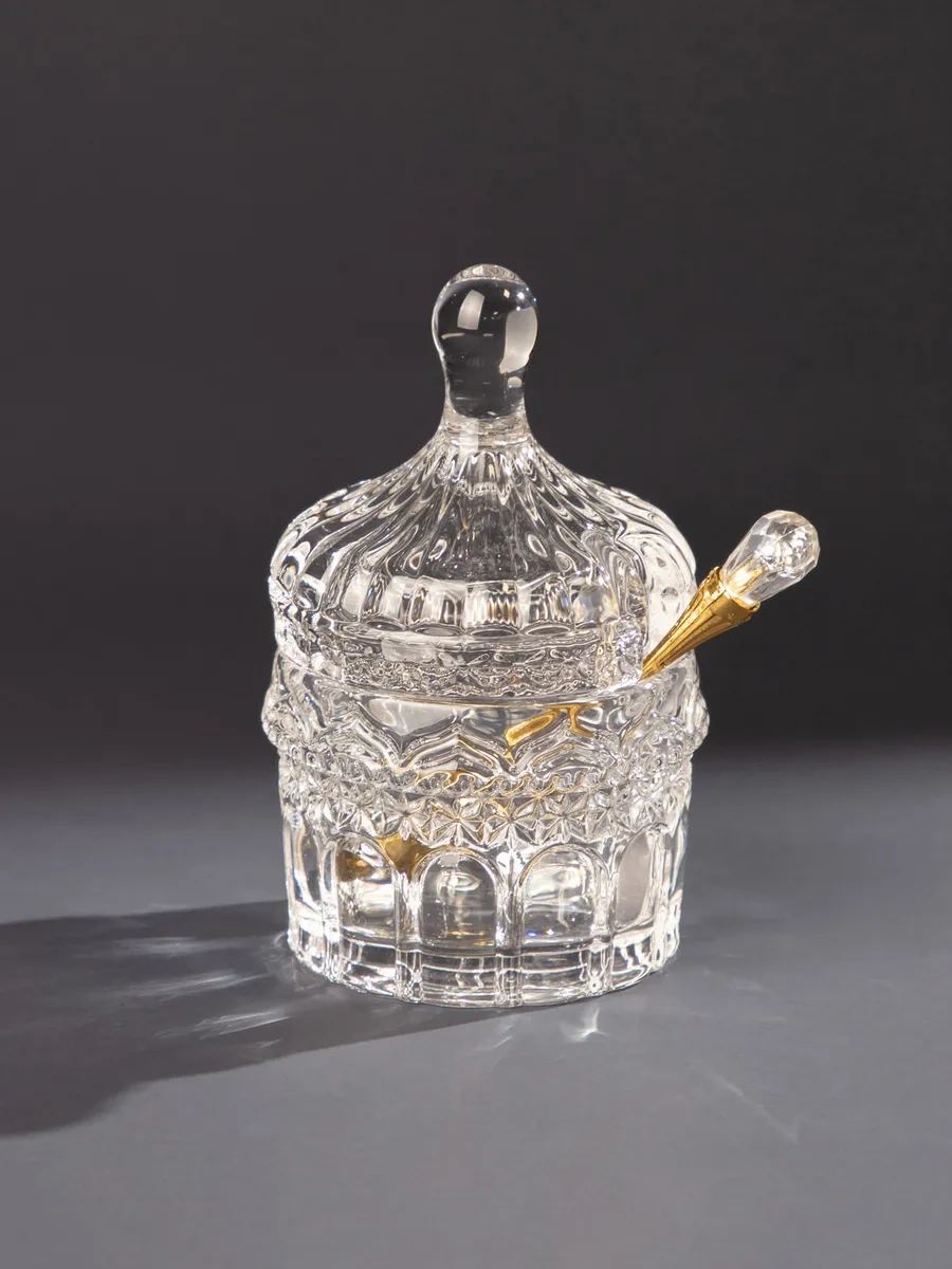 Lefard Kapaklı Ve Kaşıklı Cam "muza" 125 Ml İkra Tabağı 156402551 Beyaz