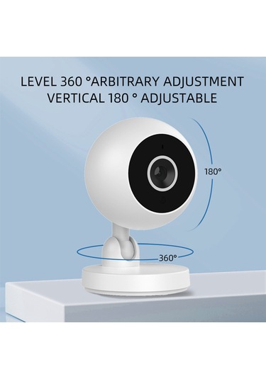 Aubyhe Ev Güvenlik Kamerası 1080p Full Hd - 360 Döner Lens, İki Yönlü Ses, Hareket Algılama Ve İr Kamera Gecesi Görüşü