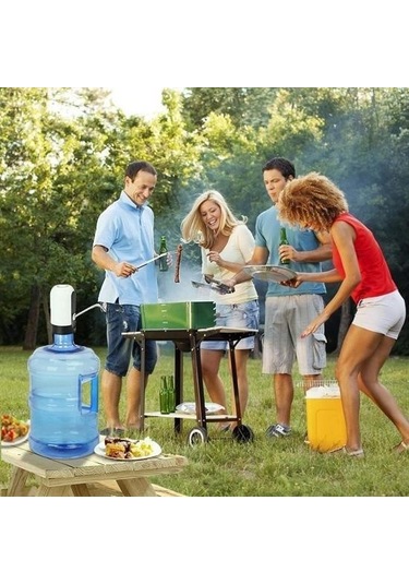 Buffer Usb İle Şarj Edilebilir Elektrikli Otomatik Damacana Su Pompası Çok Renkli