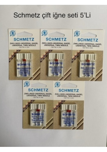 Schmetz Çift Iğne Seti 5'li