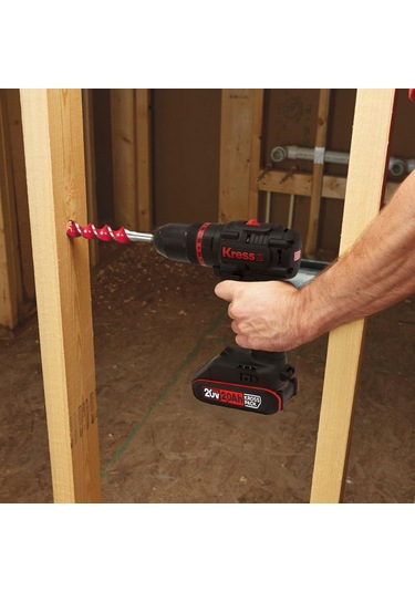 Kress KUC30.1 20V/2.0AH Li-ion 60NM Çift Akülü Profesyonel Şarjlı Darbeli Matkap