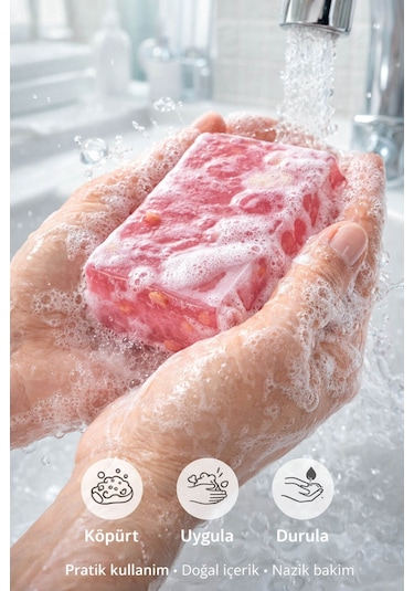 Gül Özlü Cilt Bakım Sabunu - 120 Gr Gül