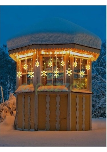 Kar Tanesi 8 Fonksiyonlu 3m 12 Saçaklı - 24242422535sa Gün Işığı