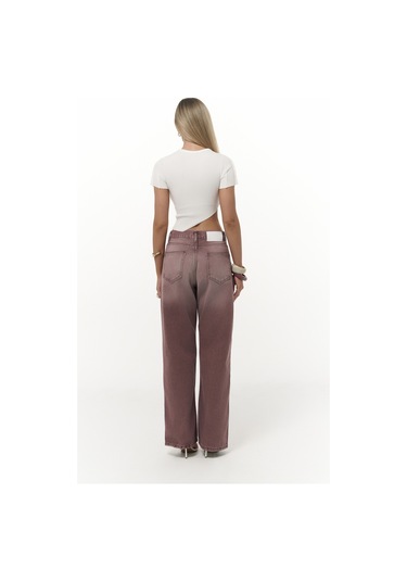 Norris Asimetrik Ekru Crop Ekru