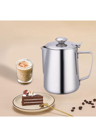 Suntek Süt Köpürtme Sürahi Dökme Sürahisi Kahve Ev Bar 1500-ml