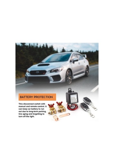 Besthome1 Araba Uzaktan Akü Kesme Anahtarı 12v/24v 200a Çok Renkli Uzaktan Kumanda Çok Renkli