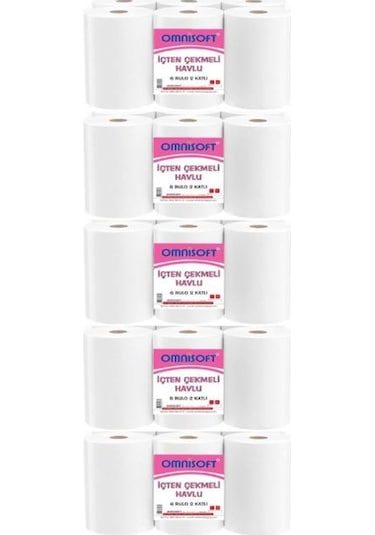 Omnisoft İçten Çekmeli Havlu 6'lı 5 Paket 2.5 KG