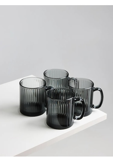 Osz Çay Ve Kahve İçin Cam Bardaklar, 4 Parça Set 370608228 Grafit