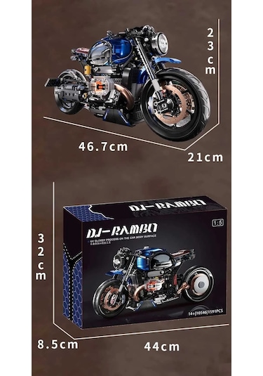Dj 1991 Parça Retro-modern Blok Motor Modeli Bmw R Nine T Esintili