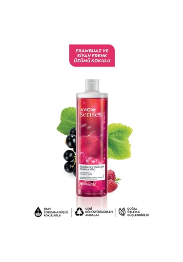 Avon Senses Rapsberry Delight Frambuaz ve Frenk Üzümü Kokulu Duş Jeli 500 ML