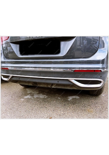 Vw Tiguan Krom Egzoz Görünümlü Difüzör 2020 ve Üzeri
