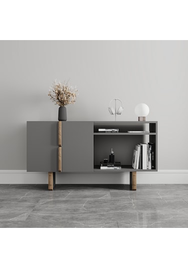 Lagomood Zenith Ofis Takımı Antrasit Ceviz