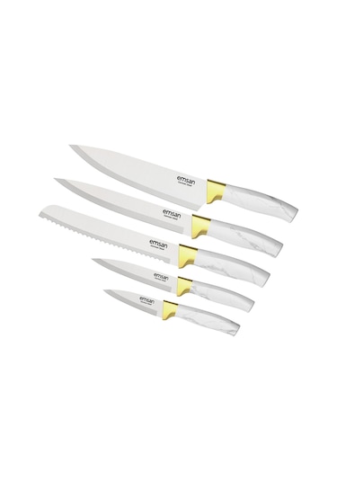 Emsan Artisan German Steel Bıçak Seti Beyaz