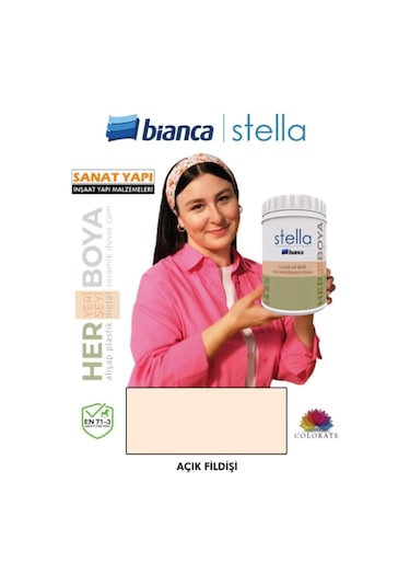 Stella Su Bazlı Saf Akrilik Boya - Açık Fildişi Diğer