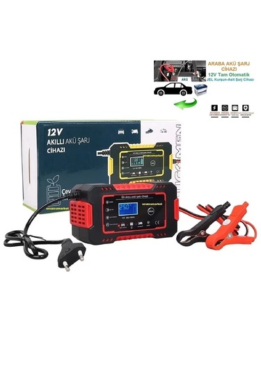 Akıllı Led Göstergeli Araba İçin Akü Şarj Cihazı