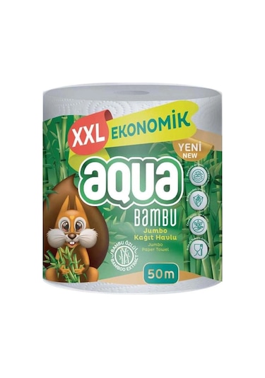 Kağıt Havlu 3 Katlı Jumbo Paket Xxl Bambu 50 Metre