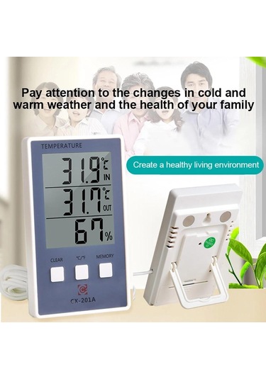 Jms Yeni Lcd Dijital Kapalı Açık Termometre Kapalı Higrometre Sıcaklık Nem Ölçer