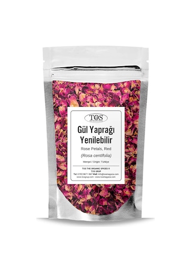 Tos The Organic Spices Gül Yaprağı Yenilebilir 50 G Rosa Centifolia