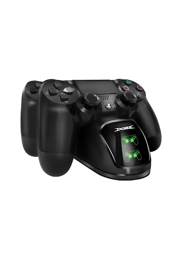 Dobe PS4 Uyumlu Şarj İstasyonu Çift Kol Slim/Pro Şarj Göstergeli