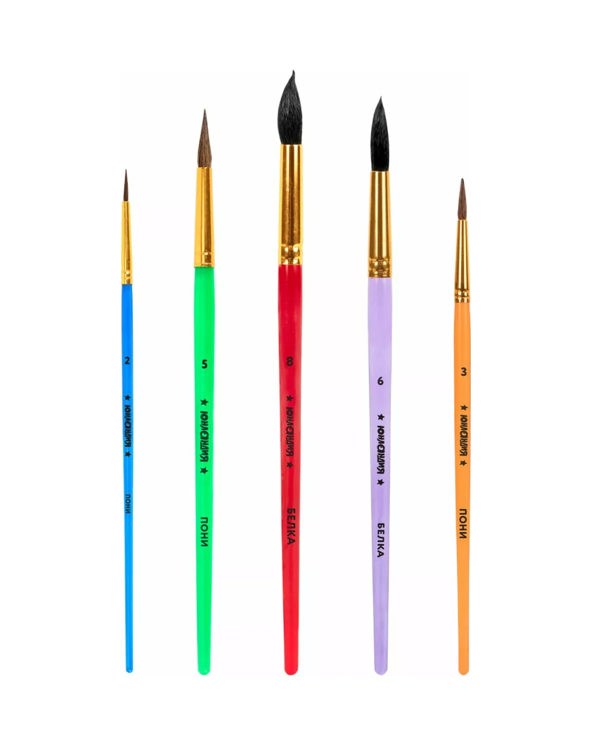 Unlandia Okul İçin Resim Fırçaları, 5 Parçalı Set, Tavşan Ve Sincap Yürüyüş Fırçaları 246612352