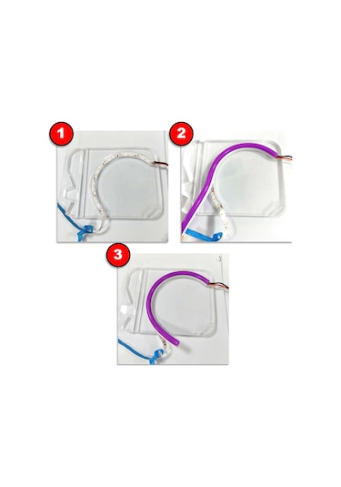 Ikinci Nesil Mor Difüzör 5 Metre 6mm Neon Led Silikon Şerit Kapağı Led Şerit İçermez Mor