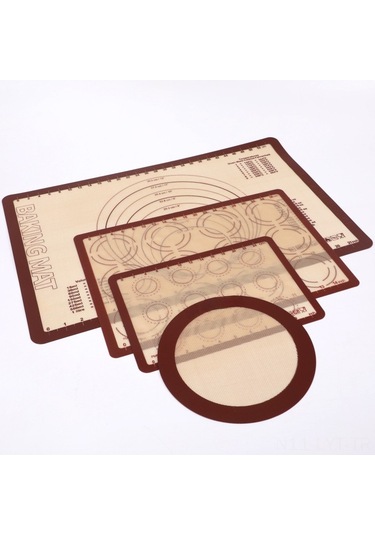 Youtek Yüksek Sıcaklığa Dayanıklı Platinum Silikon Hamur Yoğurma Matı - 42x29.5cm, Yemek Dereceli, Kaymaz Yüzeyli Fırın Matı Diğer