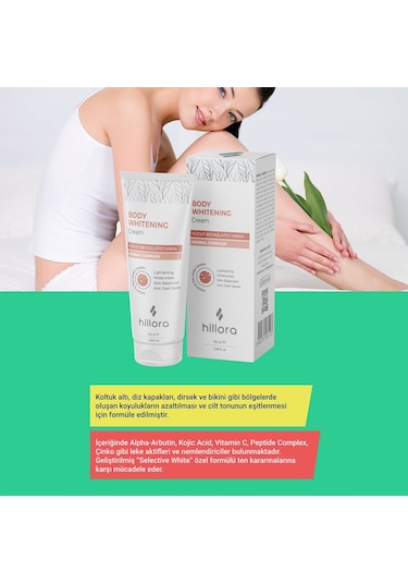 Hillora Vücut Beyazlatıcı Krem 100 ML