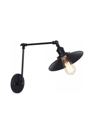 Mylight Retro Üç Mafsallı Aplik Metal Siyah Siyah