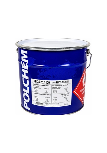 Polchem Pb-35.25 Mat Poliüretan Boya 12+6 Kg Beyaz