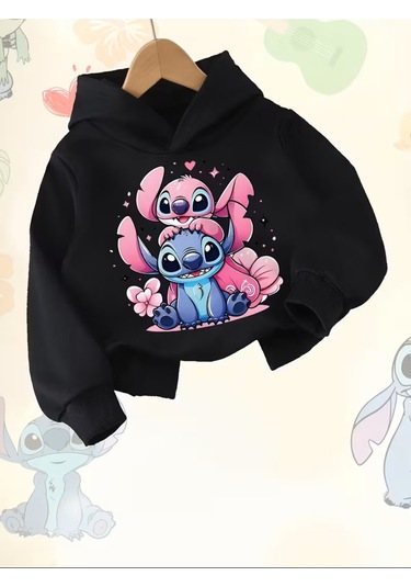 Çift Taraflı Baskılı Üst, Şık Ve Rahat Kesim SiYAH