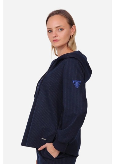 Kadın Kapüşonlu Rahat Eşofman Takım Frn6100 Siyah