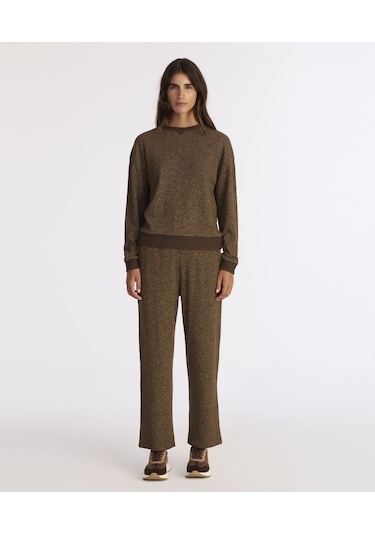 Yargıcı Regular Bisiklet Yaka Uzun Kol Sweatshirt 25kksw9019l 003 Kahverengi