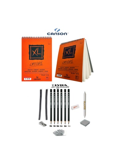 Canson Xl A5 Eskiz Defterli Karakalem Ve Çizim Eskiz Seti