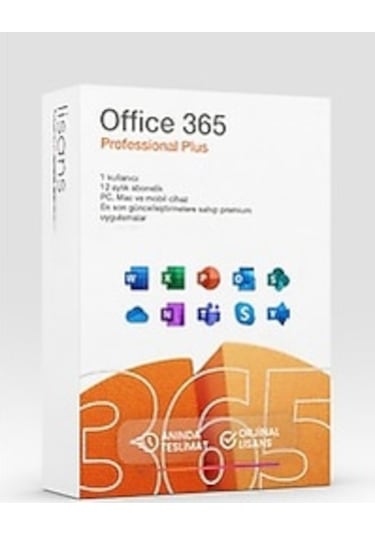Mıcrosoft Office 365 Pro Plus 2025 Lisans Üyeliği - Word, Excel, Outlook, Powerpoint, Onenote