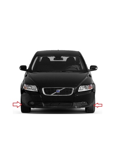 Volvo S40 V50 Ön Tampon Alt Spoiler 2008-