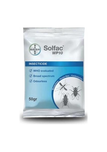 Bayer Solfac WP 10 Genel Haşere İlacı 50 G